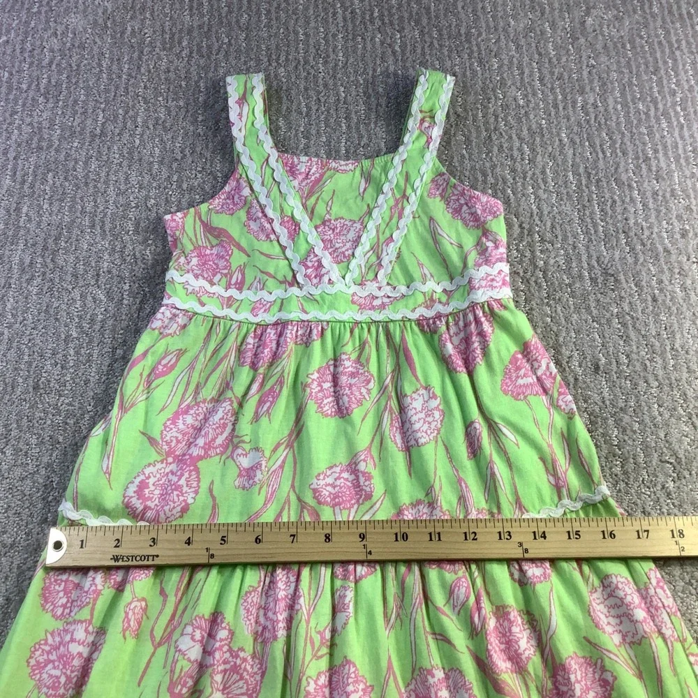Lilly Pulitzer Girls Mini Pollie Midi Dress Pistachio Macaron Size M 6/7 NWT